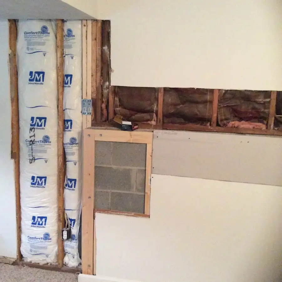 Wall insulation replacement during Contents Cleaning & Restoration in Pontiac